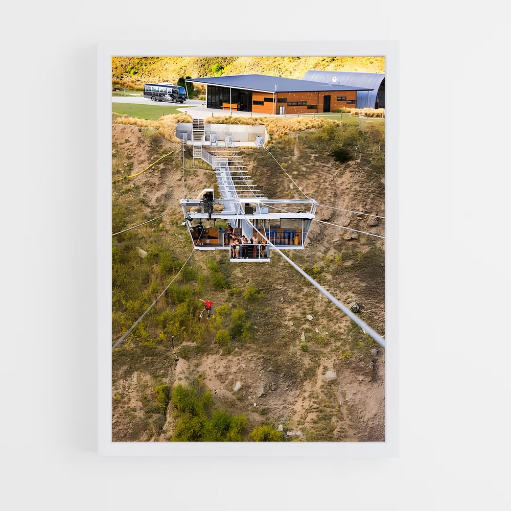 Poster Ascension Nevis – affiche Saut à l’élastique (vue 3)